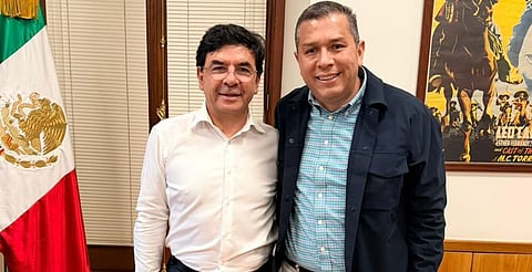 Jesús Ramírez Cuevas reconoce el liderazgo y el compromiso de Juan Carlos Barragán en Morelia