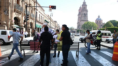 Cerrada la circulación en el lugar (Foto ACG)