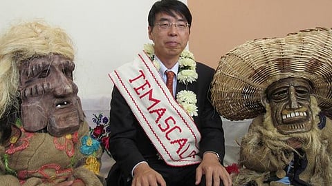 Akira Yamada se dijo admirador de la cultura mexicana y su pasado prehispánico (Foto Facebook: Akira Yamada)