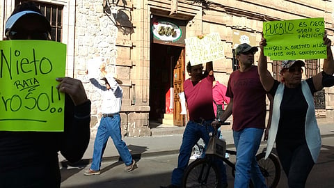 Mostraron su repudio ante los encarecimientos que se han registrado estos días (Foto: ACG)
