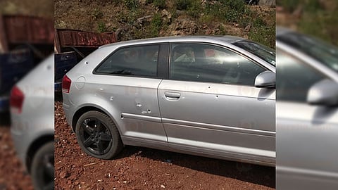 Rafaguearon el auto en el que viajaba junto con Juan Pablo Quezada Duarte 