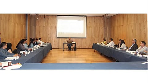 Las diez horas del taller que se realiza en el Palacio de Justicia del Centro Histórico, se revisan los aspectos teóricos de la inaplicación de normas