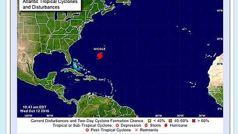 El meteoro sostiene vientos de 155 kilómetros por hora (Foto:http://www.nhc.noaa.gov/cyclones/)