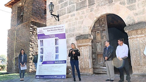 La Secretaría de Turismo Municipal dio arranque a los trabajos del portón de dicho sitio histórico
