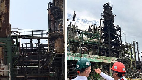 Siguen las brigadas de rescate en la Planta de Clorados III en Coatzacoalcos (Fotos: @Pemex) 
