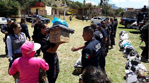 Los insumos fueron costeados por los uniformados (Foto cortesía)
