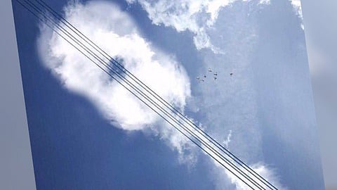 Las nubes tienen formas inesperadas 
(Foto: @Sunshxpyeol)