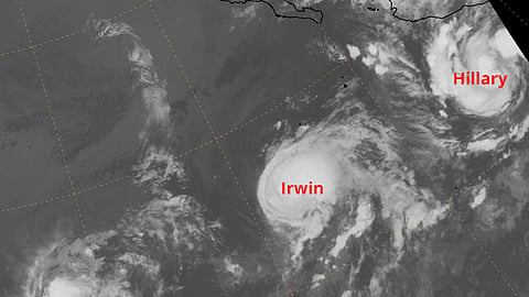 Ambos ciclones están cercanos a las costas de México (Foto: Twitter.com/NWSOPC)