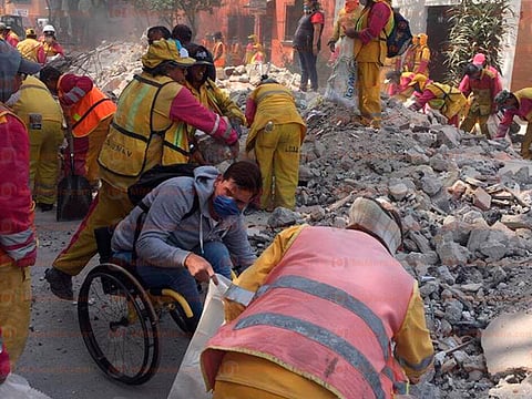 Tras sismo en México, moreliano demuestra que no hay imposibles
