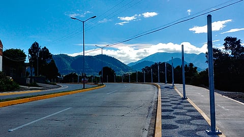 Para esta obra se han construido 1100 metros del pavimento de ciclovía (Foto: Cortesía)