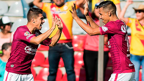 Los aficionados rojiamarillos en Houston celebraron (Foto: Cortesía)