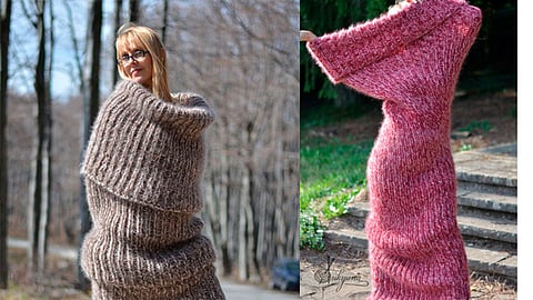 La nueva tendencia en moda son las bufandas gigantes
