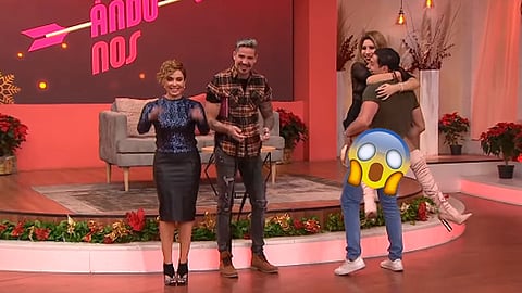El detalle surgió en plena transmisión en vivo del programa Enamorándonos (Fotograma: YouTube)