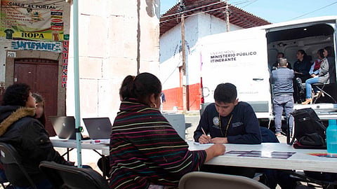 Se asesoraron a 35 mujeres durante la jornada del MP en el municipio de Quiroga (Foto: Cortesía)