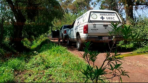 El cuerpo fue abandonado en la parcela de San Charbel, de la tenencia de Santa Clara (Foto: RED 113)