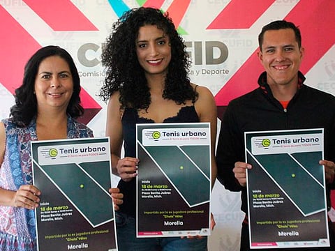 Presentan proyecto “Tenis Urbano”