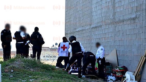 Al hombre se le apreciaron los daños en las manos y en un pie (Foto: RED113)