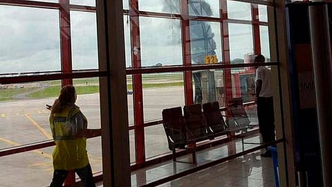 El avión tenía poco de haber despegado (Foto: @yoanisanchez)
