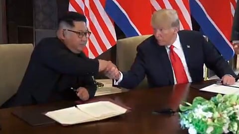 Trump recordó que ya se ha destruido uno de los centros de pruebas nucleares (Foto: captura de pantalla)