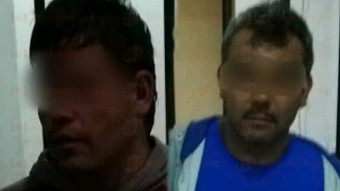 Los indiciados se identificaron como Luis Javier L., de 32 años de edad y Narciso T., de 40 años de edad (Foto: RED 113)