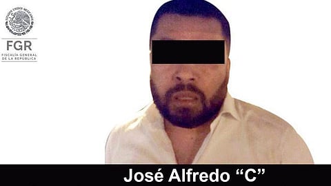 En febrero del año pasado ya había sido detenido (Foto: @FGRMexico) 