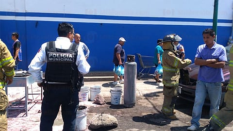 Aparentemente todo fue debido a una explosión de un cilindro de gas LP (Foto: RED 113)