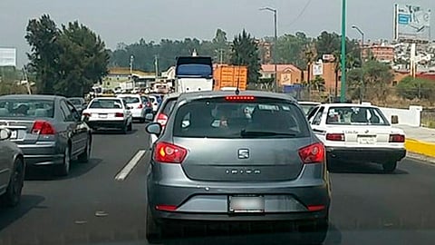Estos altos niveles de contaminación alcanzados en la capital de Michoacán se atribuyen a la generación de gases de los vehículos 
 (Foto Facebook: David Padilla‎)
