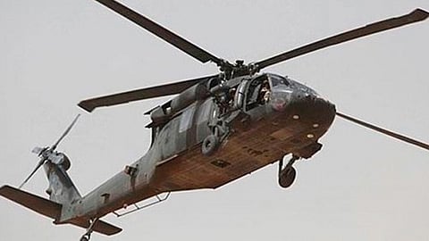 El helicóptero quedó totalmente calcinado(Foto: Ilustrativa)