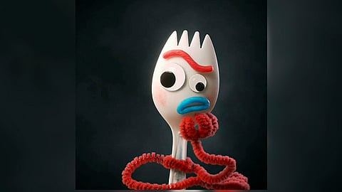 Forky ha enamorado a chicos y grandes, tanto que tendrá su "spin off" (Foto Twitter: @Ivanpuntano)