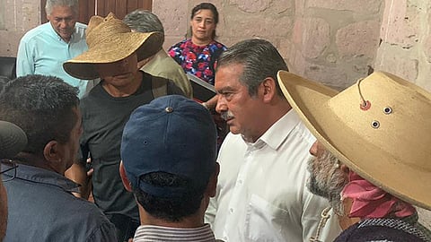 El alcalde sostuvo una audiencia a solicitud de una comitiva del Frente Nacional de Lucha por el Socialismo (Foto Cortesía)