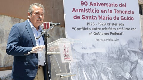 Morón Orozco recordó que este conflicto mejoró la relación entre el gobierno y la Iglesia (Foto: Especial)