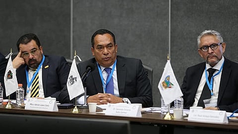 Participó Adrián López Solís, en la Primera Asamblea extraordinaria 2019, de la Conferencia Nacional de Procuración de Justicia (Foto Cortesía)