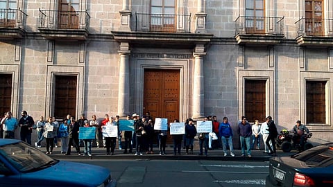 las autoridades nicolaitas tuvieron que cambiar de sede al Centro de Innovación y Desarrollo Agroalimentario de Michoacán (CIDAM) para llevar a cabo el evento (Foto: Cortesía)