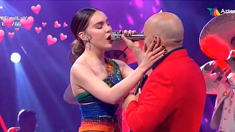 Lupillo tiene 47 años y Belinda 30 (Foto: Captura)