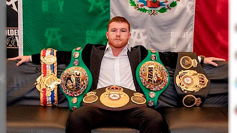 Hace sólo tres meses que el pulgista había ganado el título 
(Foto: Instagram/@canelo)
