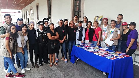 La jornada se llevo a cabo al exterior del Juzgado Cívico Municipal en las antiguas instalaciones de la Central Camionera (Foto Cortesía)