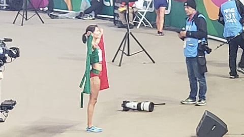 La mexicana se ganó el oro en una carrera con un final impresionante (Foto: @CONADE)