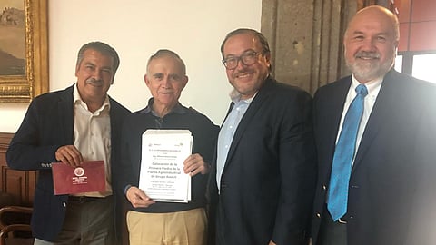 Alfonso Romo consideró esta obra como un incentivo al desarrollo económico del estado (Foto: Especial)