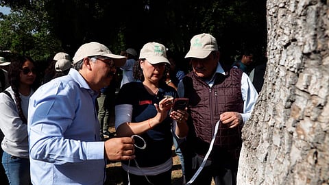 El presidente municipal, Raúl Morón dio el banderazo de arranque al proyecto del Treeatlón
 (Foto: Cortesía)