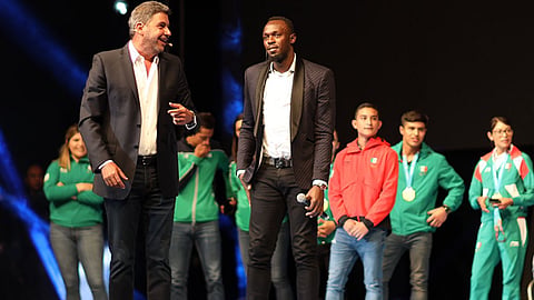 Le cantaron Las Mañanitas a Usain Bolt (Foto: @fundaciontelmex)