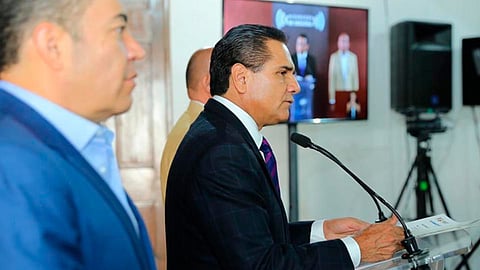 Aureoles Conejo aclaró que la Secretaría del Bienestar será la encargada de realizar el diagnóstico en los más de 11 mil centros educativos (Foto: @Silvano_A)
