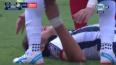 El jugador fue trasladado a un hospital (Foto: captura @FOXSportsMX)