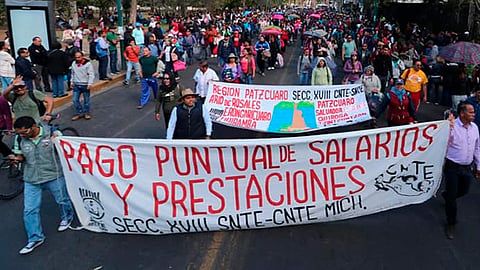 Exigen un alto al trato diferenciado y pago completo y puntual 
(Foto: Facebook/Víctor Manuel Zavala Hurtado)