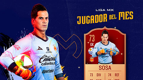 Sebastián Sosa y su habilidad bajo los tres postes michoacanos (Foto: Twitter @FuerzaMonarca)
