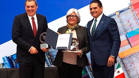 Márquez Colín exhortó a las cámaras empresariales a que se acerquen a la dependencia federal a su cargo para apoyar las propuestas productivas (Foto Facebook: Enoch Castellanos)