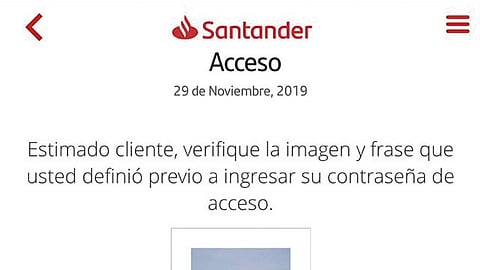 Santander informó que se trata de una recuperación del sistema de la aplicación (Foto: @eglez85)
