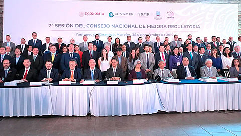 Primera reunión del Sistema Nacional de Mejora Regulatoria (Foto Cortesía)