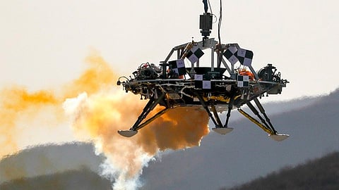 El módulo con forma de “araña gigante de cuatro patas” se probó el pasado jueves (Foto: @ExploracionE)