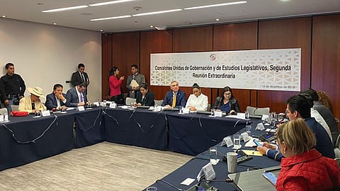 Cristóbal Arias Solís expuso los motivos por los que se denomine el año de la gran insurgente Leona Vicario  (Foto: Twitter @MarioZamoraG)