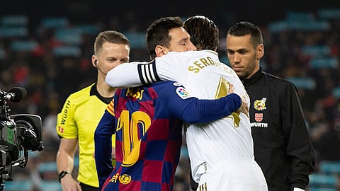 Con este empate merengues y culés registran 52 en sus enfrentamientos de Liga (Foto twitter @Pasionalgoltv) 